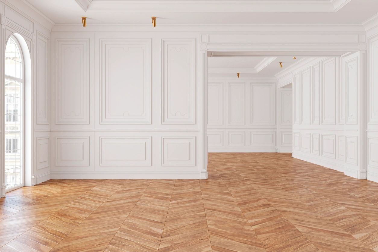Luxury timber floor interior